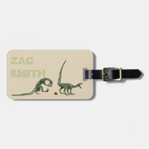 Pooping Dinosaurs Personnalised Luggage Tag
