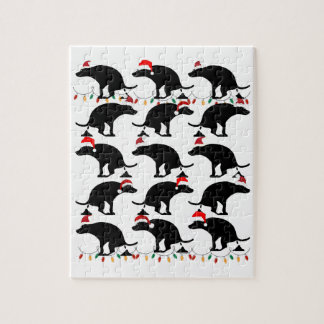 Pooping Dog Christmas Jigsaw Puzzle