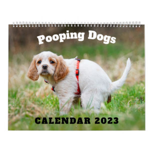 Pooping Dogs Calendar 2023, Funny Dogs