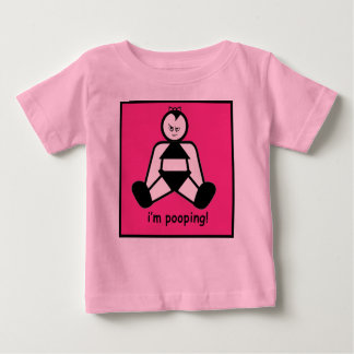 Pooping Girl Baby T-Shirt