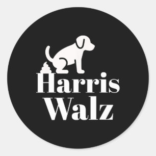 Pooping On Harris Wheimer Funny Political Classic Round Sticker