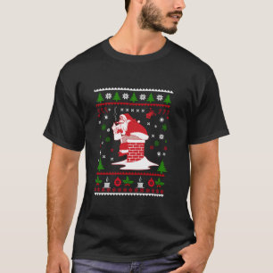 Pooping Santa Claus Ugly Christmas Sweater T Shirt