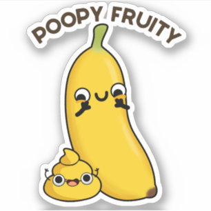 Poopy Fruity Funny Fruit Banana Pun 