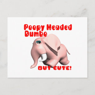 Poopy Headed Dumbo Postcard