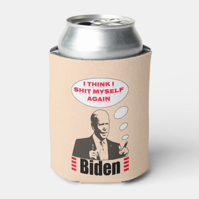 Poopy Pants Biden Can Cooler (Can Front)