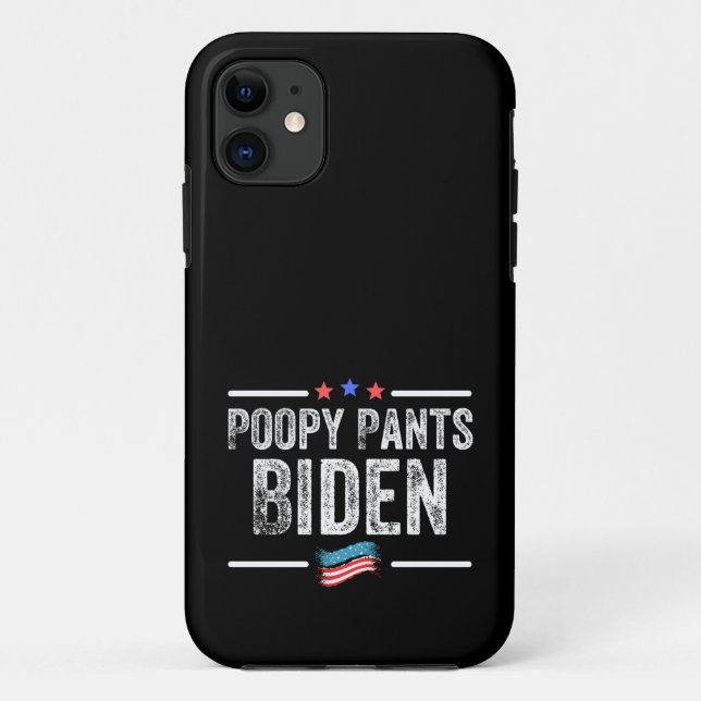 Poopy Pants Biden Case-Mate iPhone Case (Back)