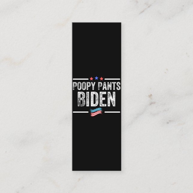 Poopy Pants Biden Loyalty Card (Front)