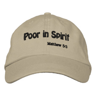 Poor in Spirit Customise it Embroidered Hat