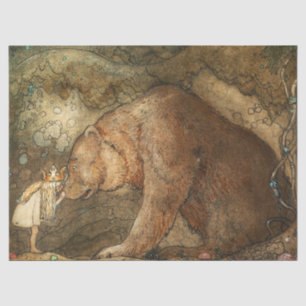 Poor Little Bear by John Bauer Tissue Paper
