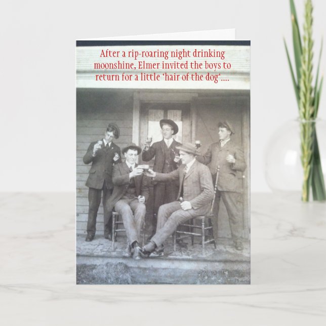 Poor Ol' Buster -  Vintage Invitation (Front)