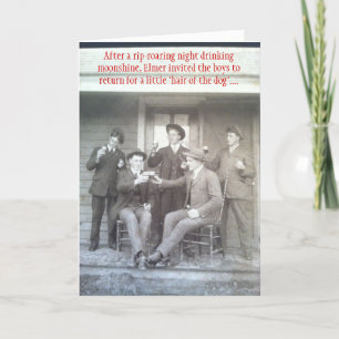 Poor Ol' Buster - Vintage Invitation