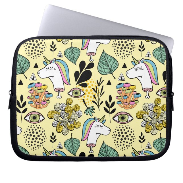 Poor Unicorn Laptop Sleeve (Front)