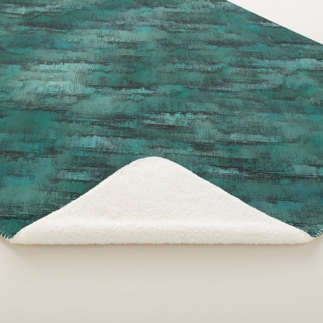 Poorly done cyan masonry sherpa blanket (3/4)
