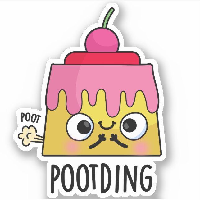 Poot-ding Funny Pudding Fart Pun  (Front)