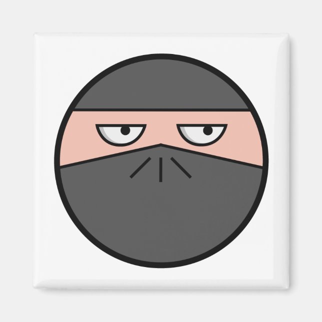 Pootie! - Ninjahead Square Magnet (Front)
