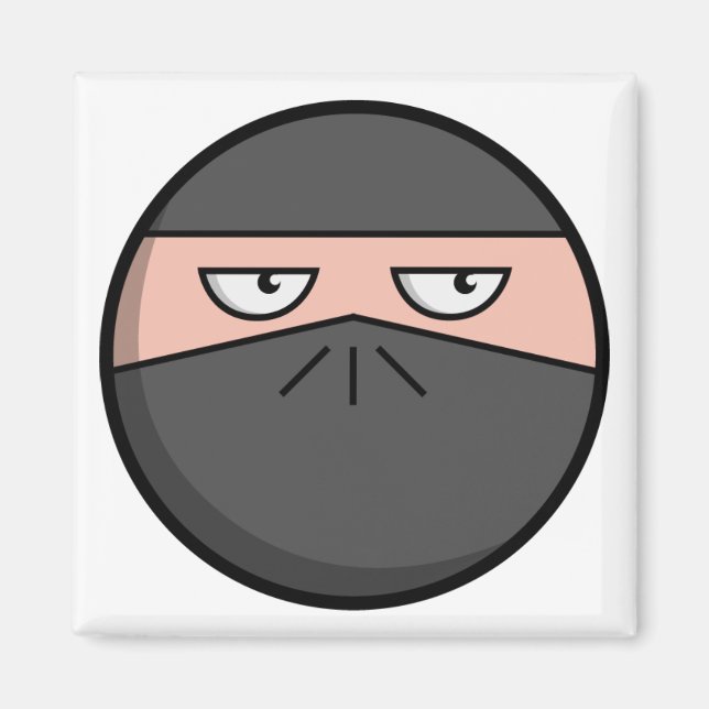 Pootie! - Ninjahead Square Magnet (Front)