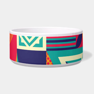 Pop abstract geometric shapes, seamless pattern.