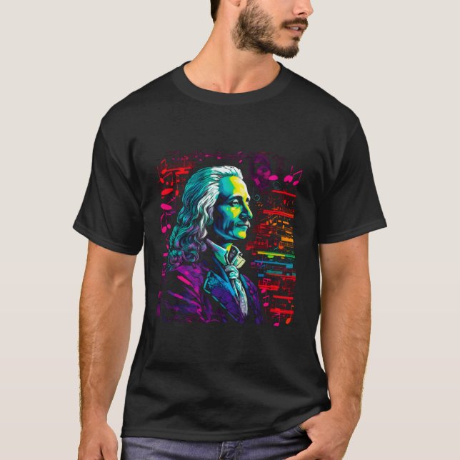 Pop Antonio Vivaldi Music Composer T-Shirt (Front)