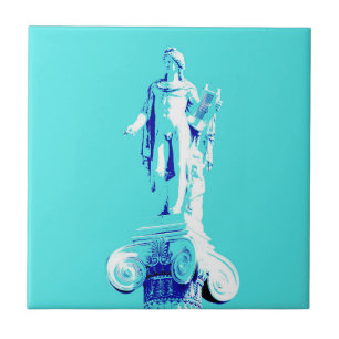 Pop art ancient sculpture   ceramic tile