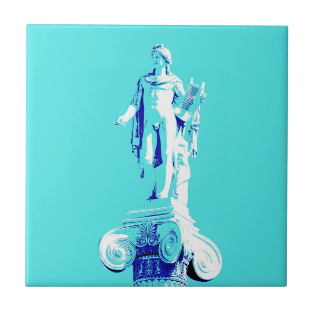 Pop Art Ancient Sculpture Ceramic Tile Wall Decor (Front)