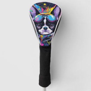 Pop Art Anime Boston Terrier Dog 001 - Victoria Sa Golf Head Cover