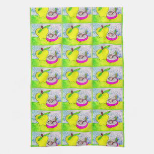 Pop Art Apple Kitchen Towel