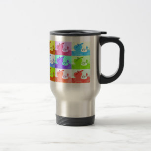 Pop Art Apple Travel Mug