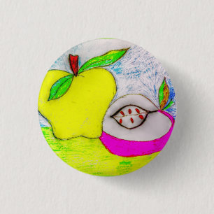 Pop Art Apples 3 Cm Round Badge
