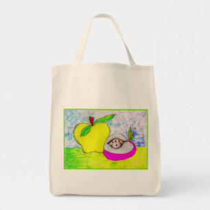 Pop Art Apples Canvas Tote Bag