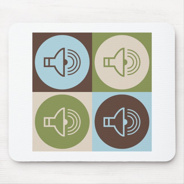 Pop Art Audiology Mouse Pad (Front)