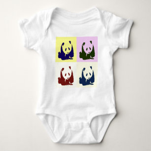 Pop Art Baby Pandas Baby Bodysuit