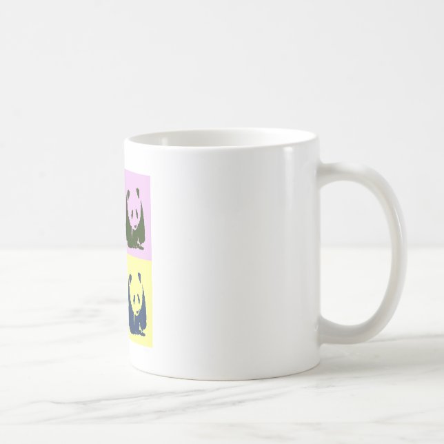 Pop Art Baby Pandas Coffee Mug (Right)