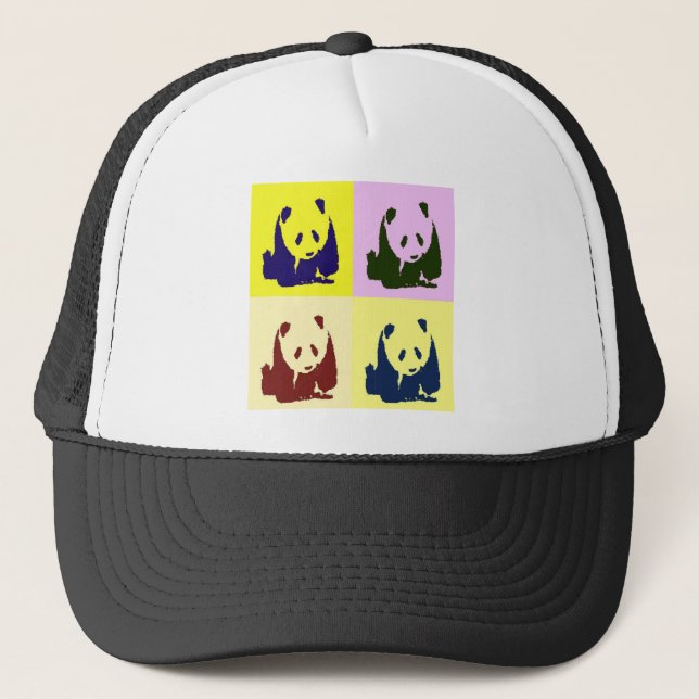 Pop Art Baby Pandas Trucker Hat (Front)