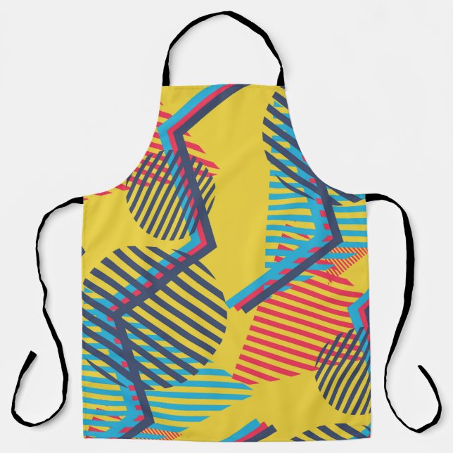 Pop art background, abstract geometric texture. apron (Front)