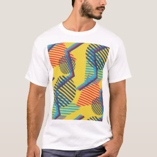 Pop art background, abstract geometric texture. T-Shirt