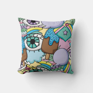 Pop Art Background Cartoon Cushion