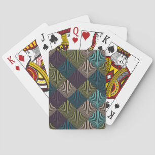 Pop art background playing cards