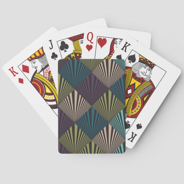 Pop art background playing cards (Back)