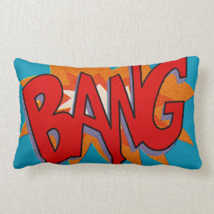 Pop Art   BANG   Lumbar Throw Pillow