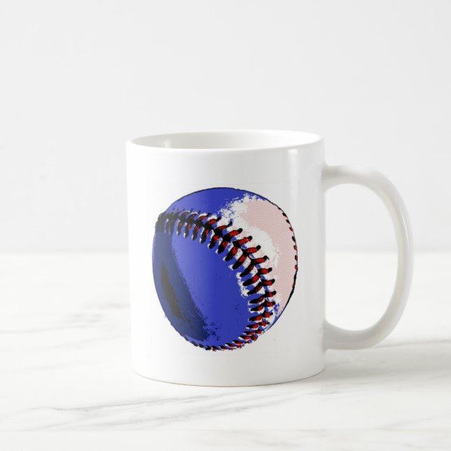 Pop Art Baseball Coffee Mug (Right)