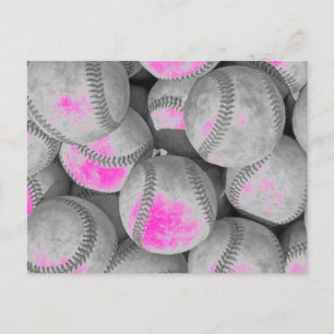 Pop Art Baseball Postcard