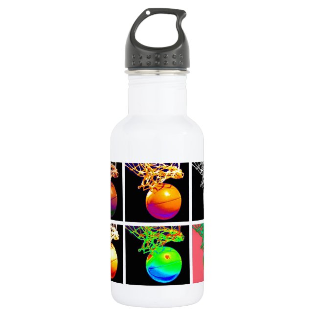 Pop Art Basketball 532 Ml Water Bottle (Front)
