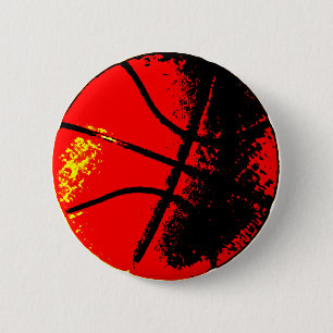 Pop Art Basketball 6 Cm Round Badge