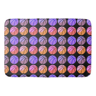 Pop Art Basketball Bath Mat