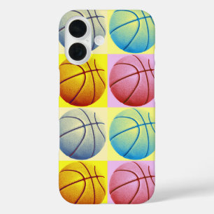 Pop Art Basketball iPhone 16 Case