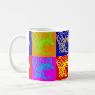 Pop Art Basketball Classic White Coffee Mug