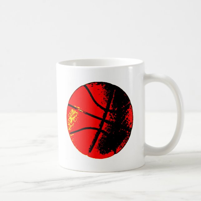 Pop Art Basketball Coffee Mug (Right)