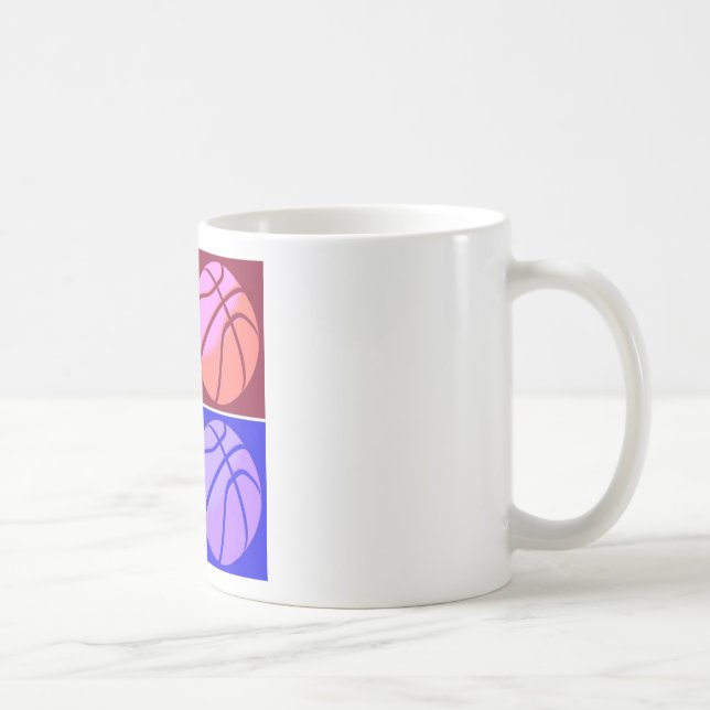 Pop Art Basketball Coffee Mug (Right)