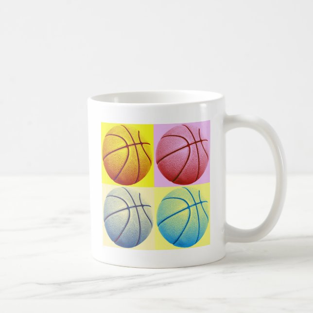 Pop Art Basketball Coffee Mug (Right)