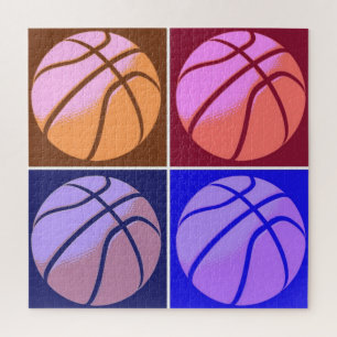 Pop Art Basketball Jigsaw Puzzle
